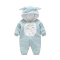 Signature cotton baby romper, side view