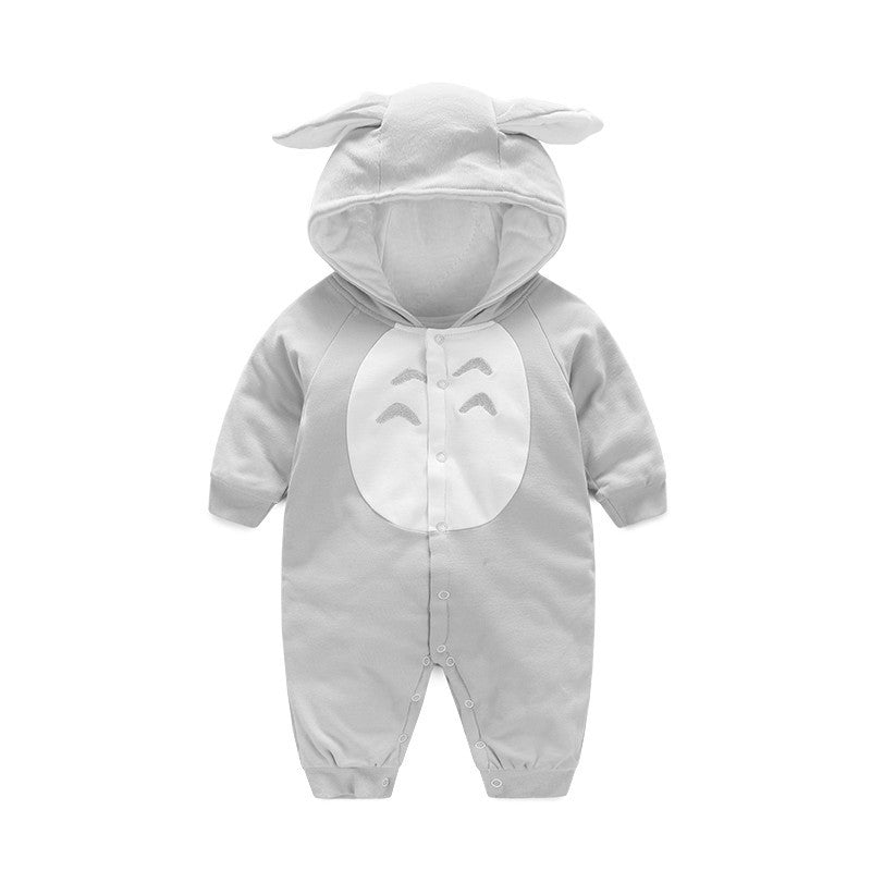 Signature cotton baby romper, fabric close-up