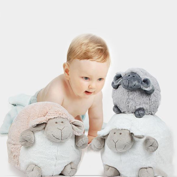 Soft nursery plush doll, size reference