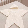 Starfish crochet baby sleeping bag, side view